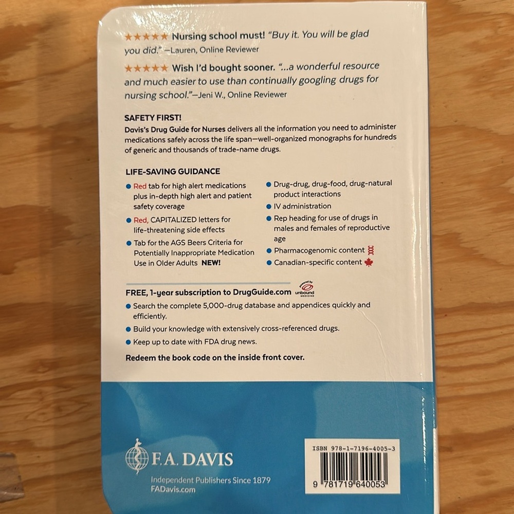 Drug Guide for Nurses - Picture 3 of 6